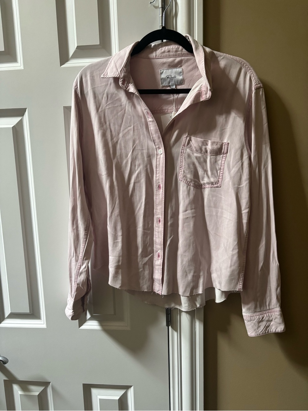 Rails Soft Pink Shirt with Logo Tag